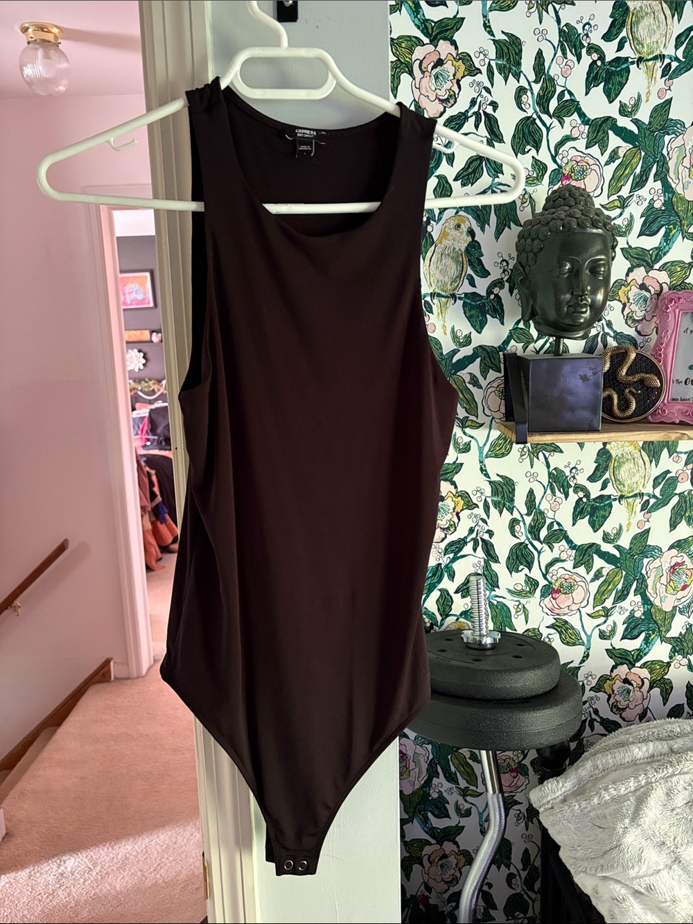 Express Black Sleeveless Bodysuit